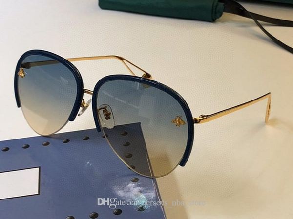 

3820 sunglasses for men designer popular fashion oval summer style with the bees uv protection lens come with case 3820s 02, White;black
