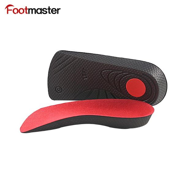 

foot master insoles soft half-cut seven-quarter pad half-pad cushioning arch support insole velvet anti-skid insole, Black