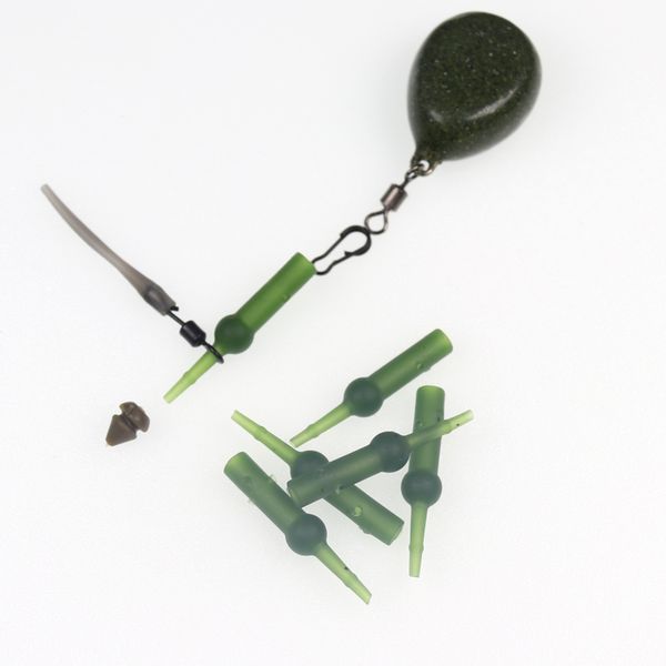 

wifreo 10pcs rubber chod/carp fishing heli buffer sleeves protect line terminal tackles making rigs fishing accessorie