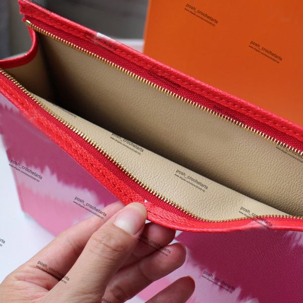 

designer toiletry pouch in tie dye luxury women's pastel cosmetic bag comes with box designer tie dye fashion bags for sale