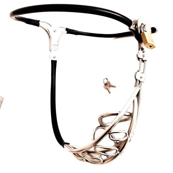 

new chastity out chastity pants belt fetish hollow restraint design steel stainless black bondage cage male device toys xbgah