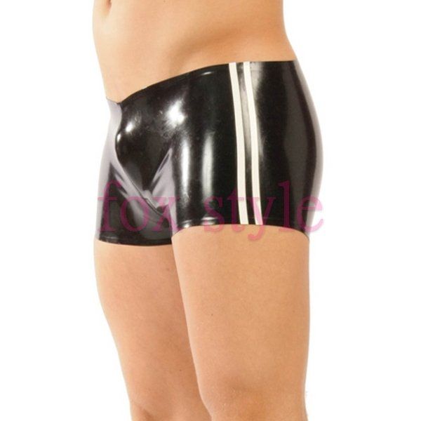 

man's 100% nature rubber shorts in two color, Black;white