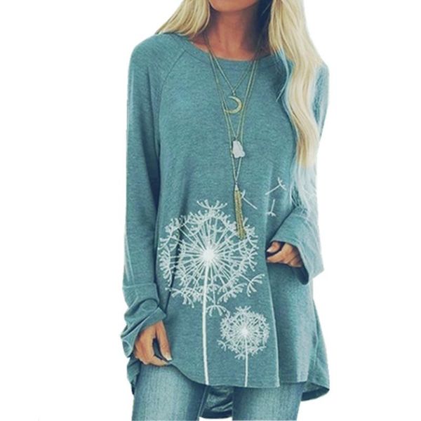 

designer print tshirt long sleeve women casual tees loose o-neck t-shirts large plus sizes 5xl lady female clothes, White