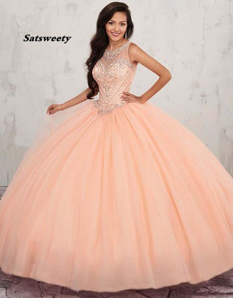 

beaded crystals ball gown quinceanera dresses keyhole back sweet 16 dress prom party gowns plus size, Blue;red