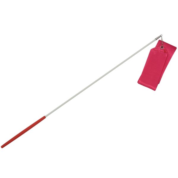 

dance ribbon rhythmic gymnastics streamer rod twirling party chinese new year - red rose