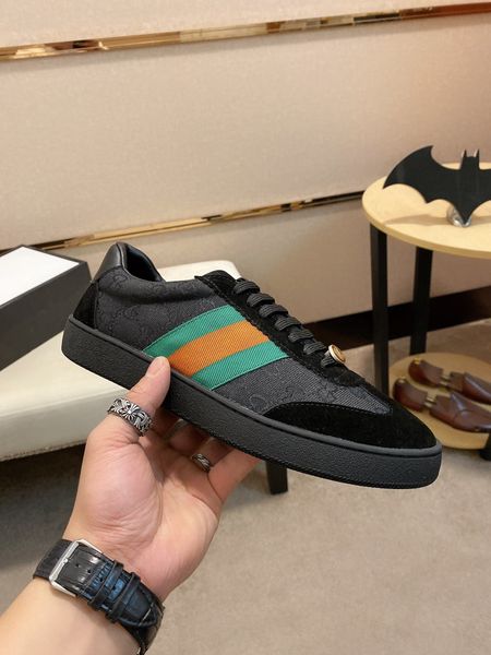 

2020 men's luxury design leather sneakers casual shoes triple trip mountaineering basketball driving luxury sports shoes asdfg, Black