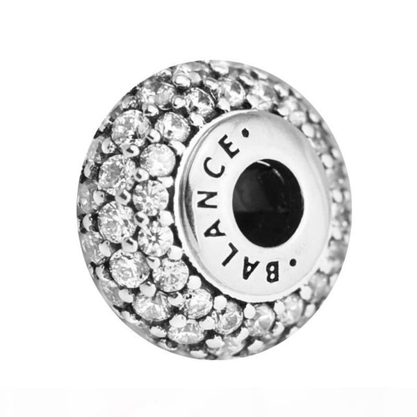 

pandulaso essence balance clear cz charms fits designer essence bracelet sterling silver jewelry making charms for woman diy beads 2.5mm hol