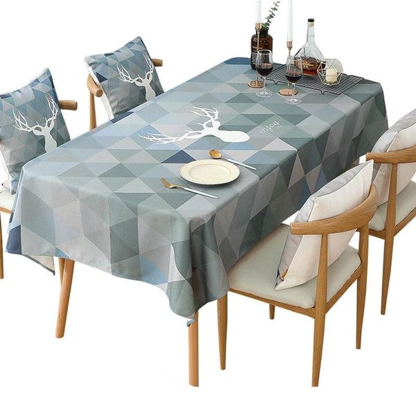 

140*140cm thick cotton linen art tablecloth waterproof and oilproof anti-scalding disposable table cloth table coffee mat to map custom