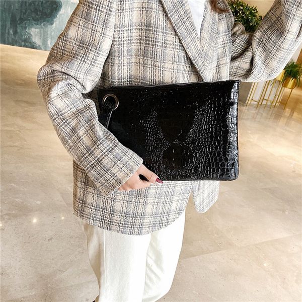 

fashion handbag women's clutch bag leather women envelope bag zipper evening female clutches handbag torebki damskie grs