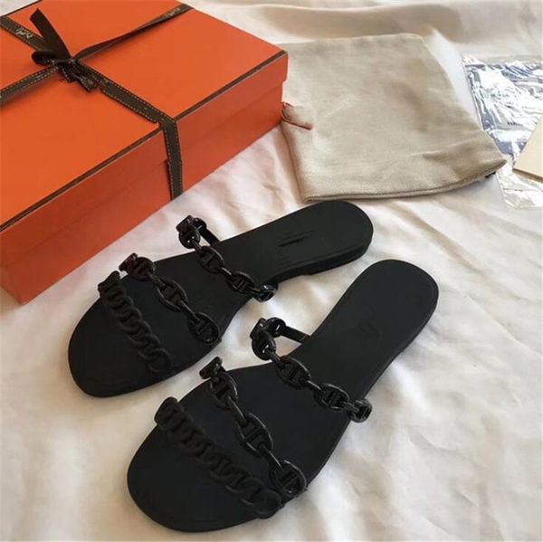 

fascinating2020 time leisure comfortable flat bottom slippers pinch concise cavity women shoes#948, Black