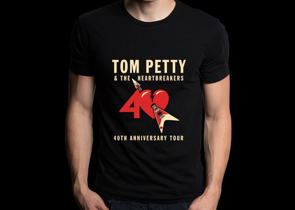 Tom Petty and The Heartbreakers 40th Anniversary 2017 Concert Tour Tee T-shirt