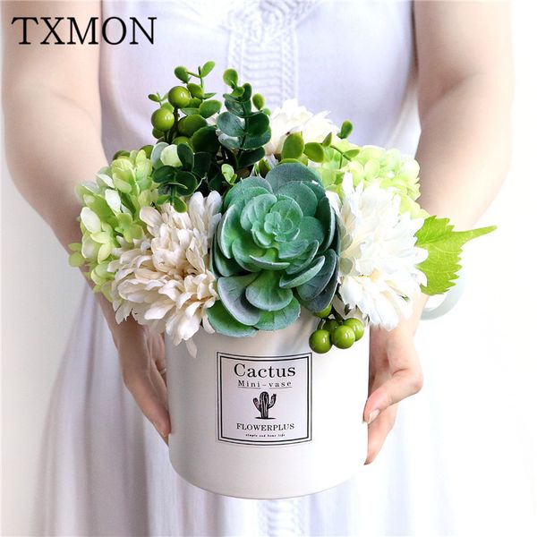

ins nordic style fresh floral set living room table fake flower simulation ornaments silk flower home decoration crafts