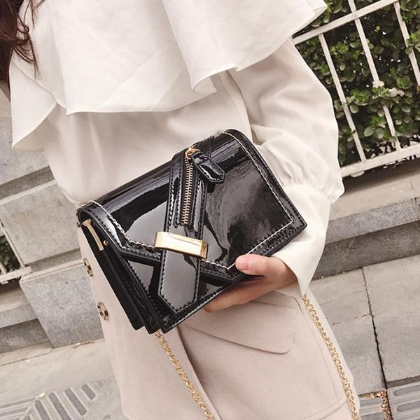 

elegant female fashion crossbody bag 2020 summer new leather women's designer handbag chain shoulder messenger bag