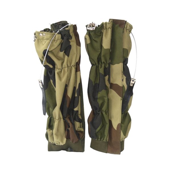 

1 pair hiking snow gaiters outdoor waterproof walking mountain hunting trekking desert snow gaiters ripsbreathable legging l, Black