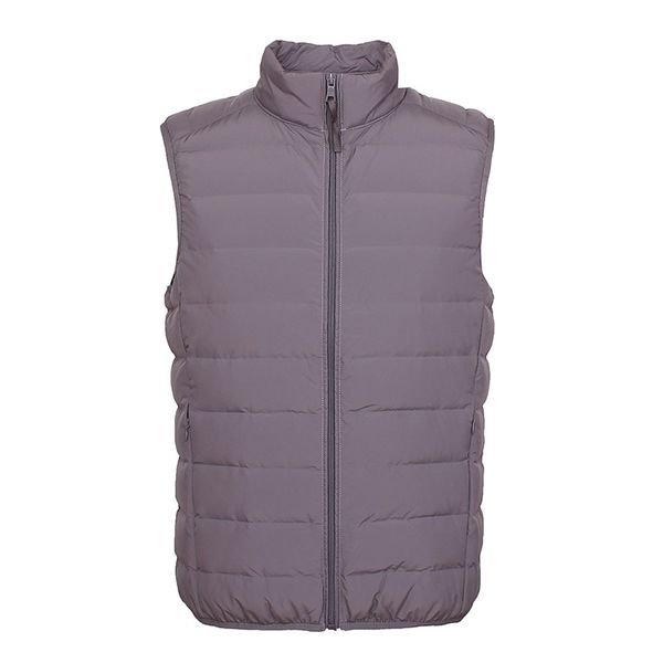 

men's outwear waistcoat 90% ultra light duck down vest men seamless waterproof soft sleeveless jacket warm male casual gilet, Black;white