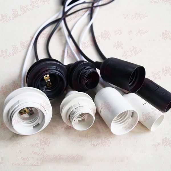 

E27 Screw Base with Wire E14 Energy Saving Sockets LED Lamp Holder DIY Chandelier Kit Paper Lanterns LED Chandelier Accessories
