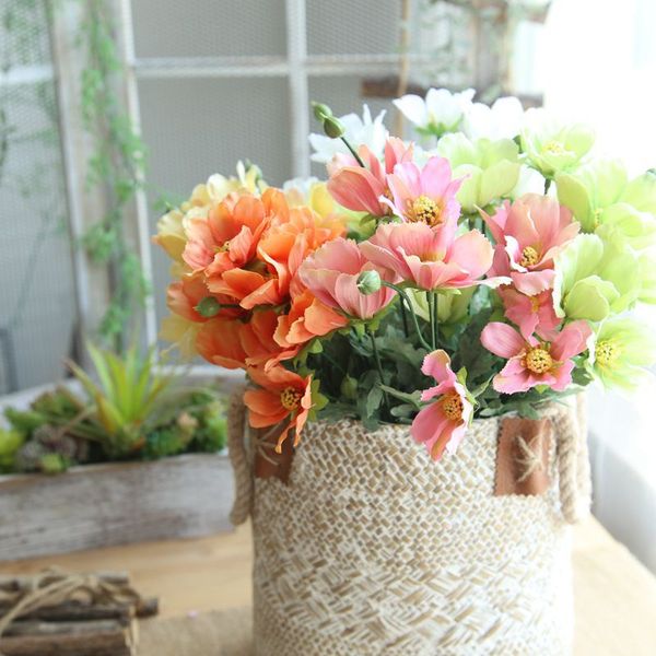

42cm 1 bunch bouquet cosmos artificial flower home decoration wedding holding flower wall plant wall fake