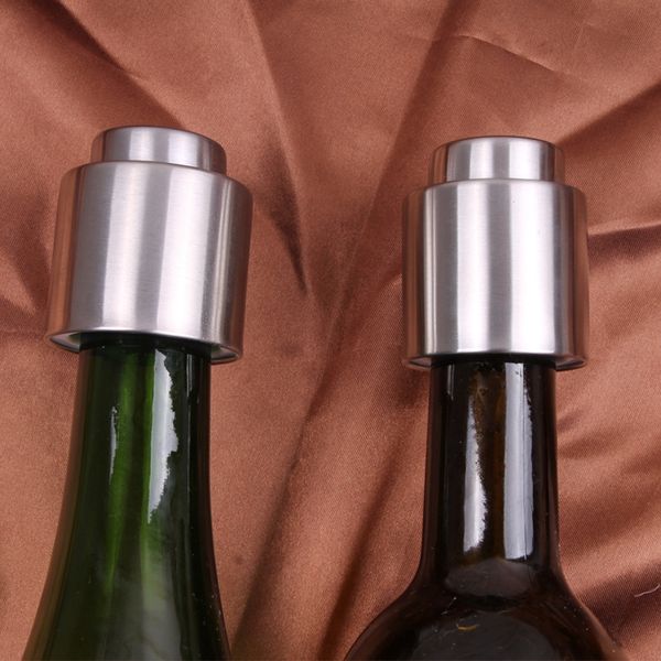 Vuoto sigillante Champagne Fresco Keeper Cap Cap in acciaio inox Acciaio inox Vuoto Bottiglia di vino Tappo di bottiglie di stoccaggio sigillato Bottiglie di vino Plug Bar Strumenti BH2813 TQQ