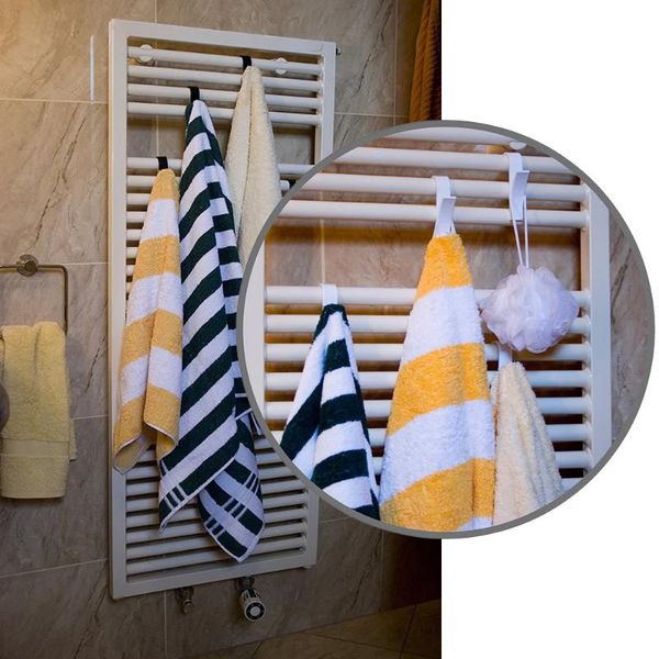 

4/6pcs hanger for heated towel radiator rail bath hook holder clothes hanger percha plegable scarf