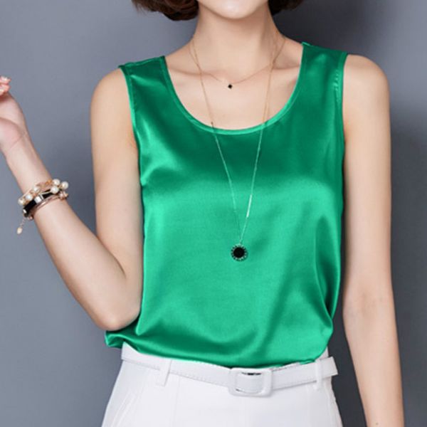 

танки высокая упругие атласная имитация шелковый ремешок тельняшки рубашки лето жилетов streetwear вверх женская мода sexy жилет розовый бел, White