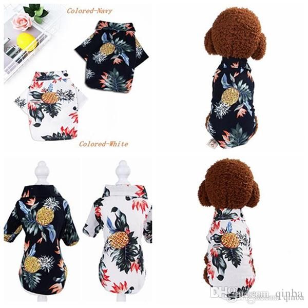 

dog clothes vest spring and summer t-shirt pinstriped printed teddy dog shirt clothing cotton small and medium teddy shiba pet clothe