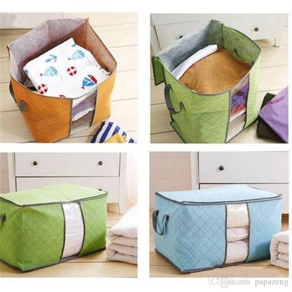 

wholesales 2019 big capacity clothing non-woven storage box bag organizer quilt household storage collection