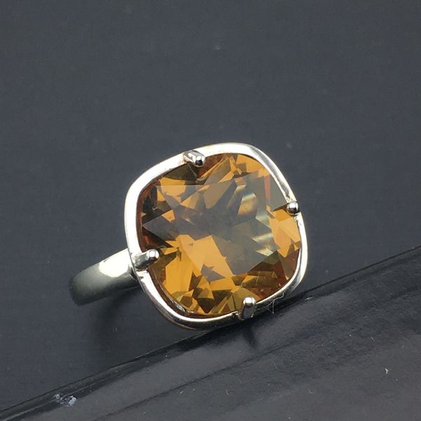 

csj new 925 silver ring sterling change color zultanite cushion 12mm women lady wedding engagment party gift box, Golden;silver