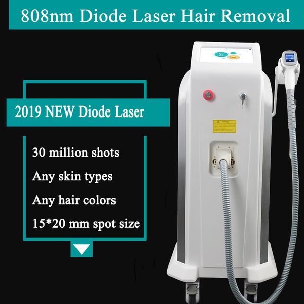 

808nm лазерные диоды 15 * размер 20мм пятна системы лазерной эпиляции диоды точка замерзания безболезненных волосы удалить с хорошим охлажде, Black