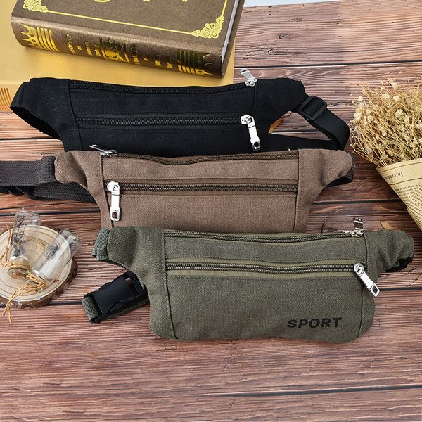 

portable fanny pack fashion oxford waist bag pack men women belt for wallets phone large capacity running waist packs