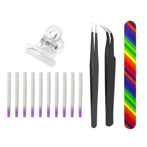 

manicure salon tool kit fiberglass gel tip uv cure nail silk fiber beauty supply