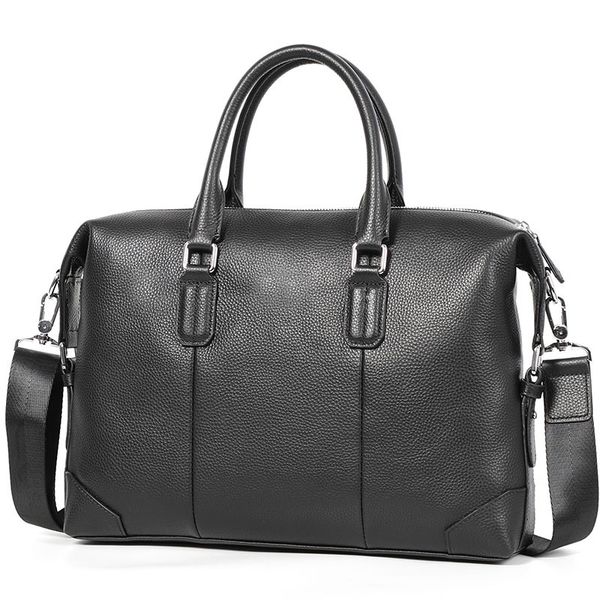 

fashion new design cow leather men's briefcase luxury genuine leather business bag male shoulder messenger bag lapbags man