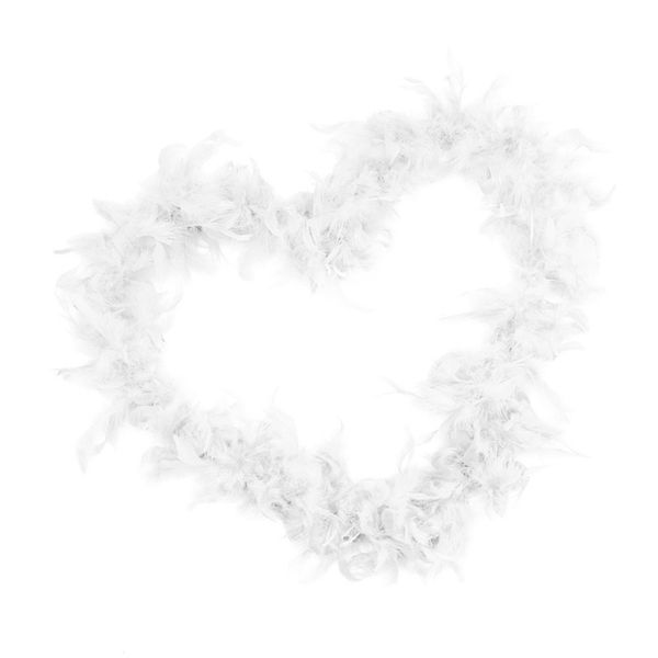 

2m feather boas fluffy craft costume dressup wedding party home decor white