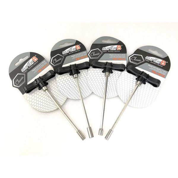 

super b tb-7811 tb-7812 tb-7813 tb-7814 4.8mm 5.5mm 6.0mm 3.2mm bike tool spoke wrench square or hexagonal internal nipple tools
