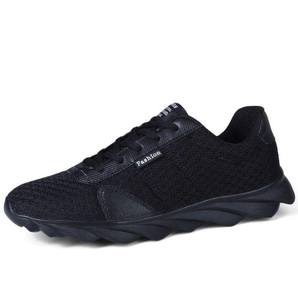 

design and custom factory platform famous brand new pattern designer shoes men's sneakers men's running shoes in autumn and winter, Black
