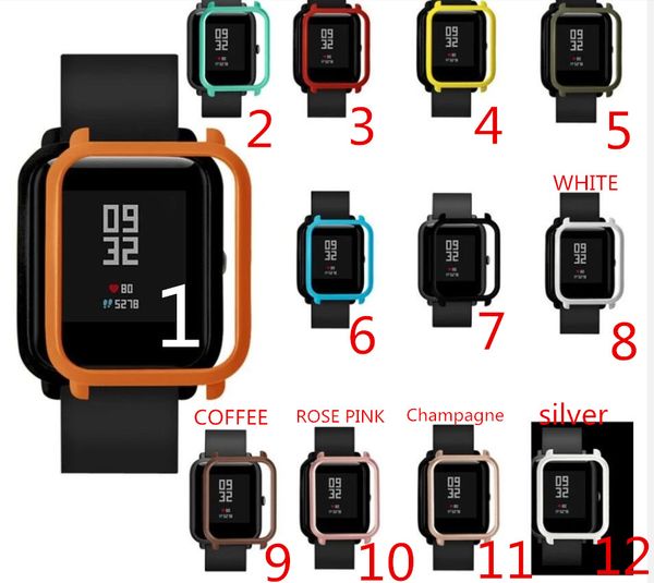 Nuovi accessori per smartwatch Custodia colorata per PC Cover Proteggi guscio per Xiaomi Huami Amazfit Bip Youth Watch