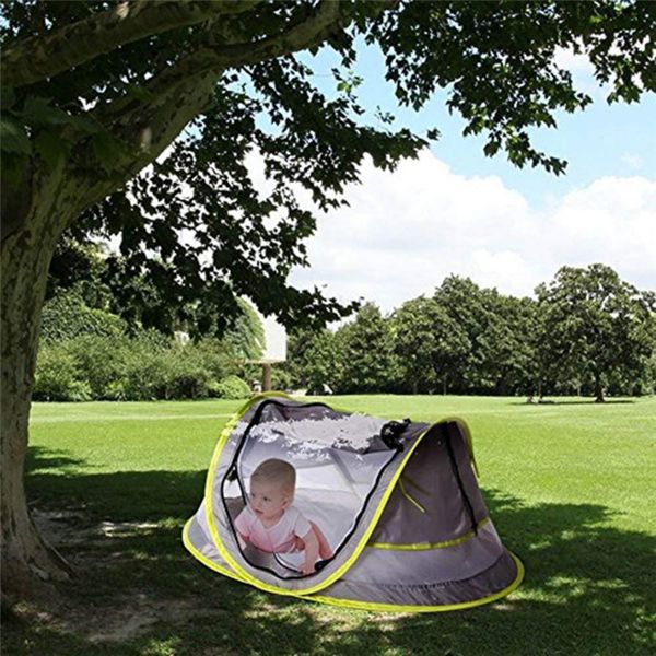 

baby travel bed portable baby beach tent upf 50+ sun shelter ultralight travel tent -up mosquito net