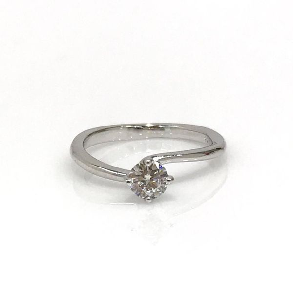 

diamond montür engagement silver ring, Golden;silver