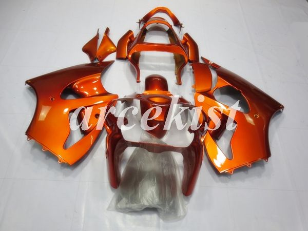 

motorcycle new abs injection full fairings kits fit for kawasaki ninja zx-6r 2000 2001 2002 636 zx6r bodywork set orange light