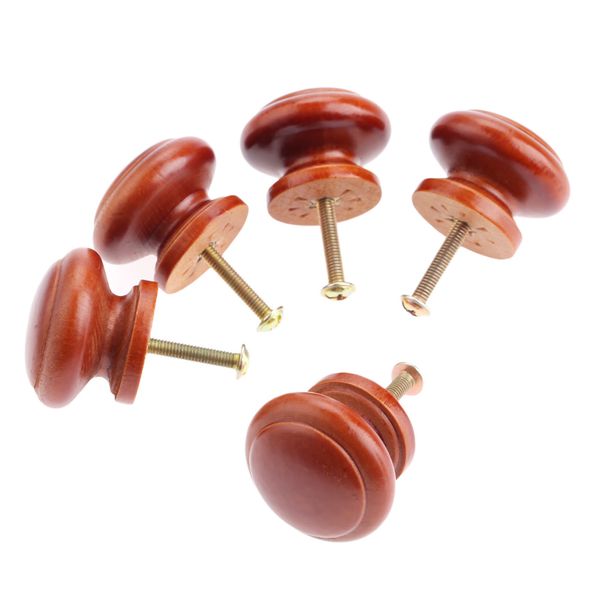 35 25mm Wooden Furniture Handles Wood Cabinet Knobs And Handles