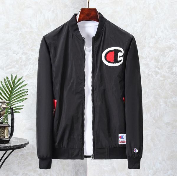 

чемпионы mens роскошного жакета мода высокого качество саллинга куртка удобные открытая дикие куртки случайной свободный большая вышитые кур, Black;brown