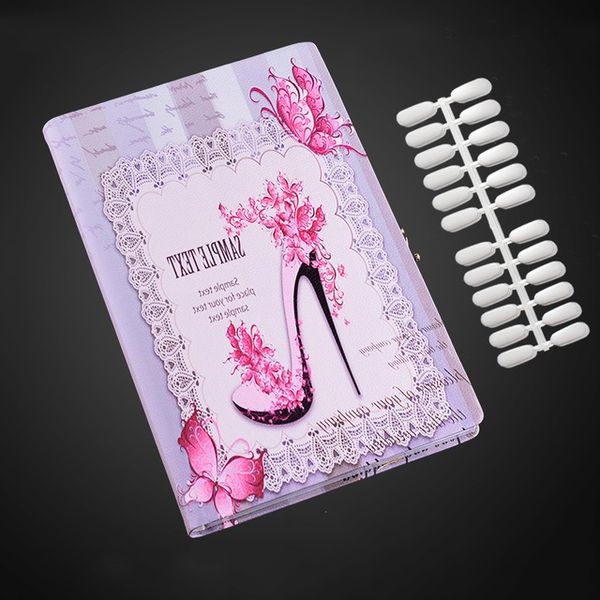 

professional 88/120/160 colors pu leather nail gel polish display card book chart nail tools with nail tips