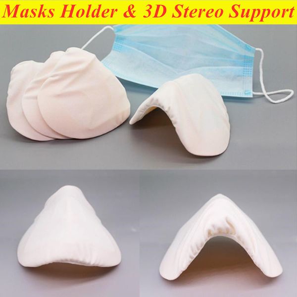 

держатель поддержки маски многоразовая губка маска внутренняя подушка поддержка защитная маска фильтровальные крышки 3d стерео поддержка