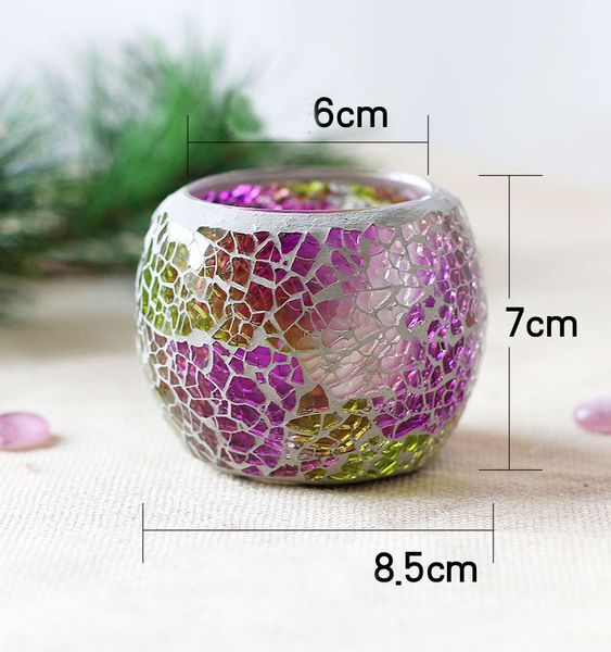 Glass Candle Holder Candlestick Centerpieces For Valentines Day