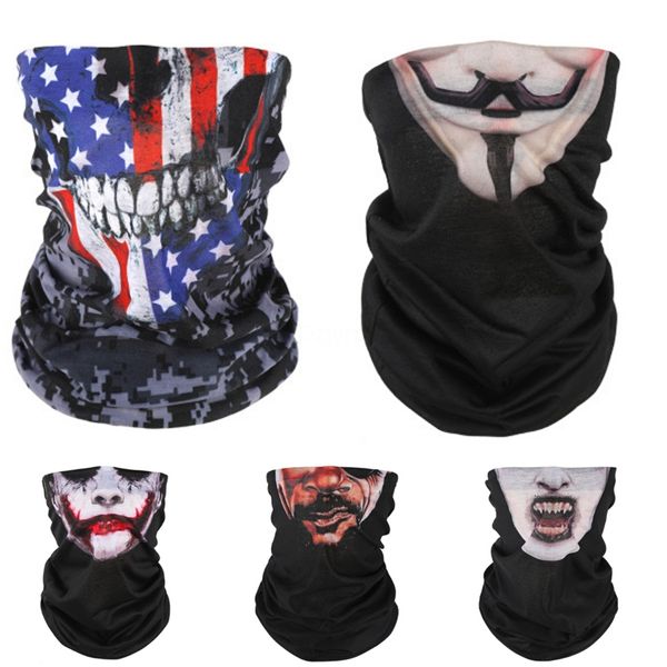 

women men skull bandana cycling magic bandana fecex ups express shipping balaclava scarves cool 3618#351, Blue;black