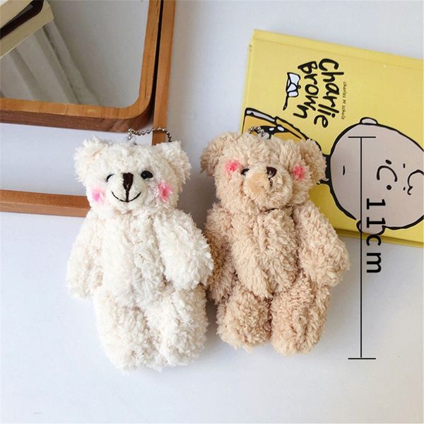 

mini joint bear stuffed plush toys 4.5in cute tedy bears pendant