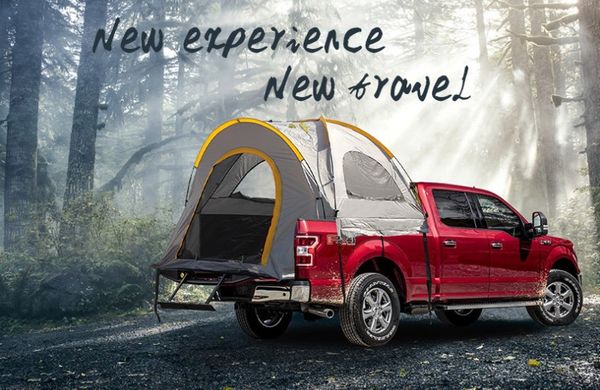 

comparing roof tents, canopies, slide-in campers, and truck bed tents