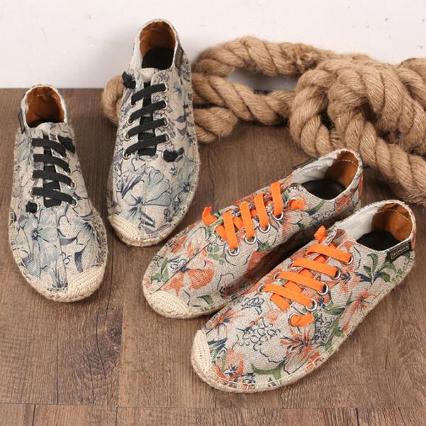 

womens shoes spring espadrilles 2018 canvas shoes breathable lady loafers slip on solid linen fisherman flat la-1616, Black