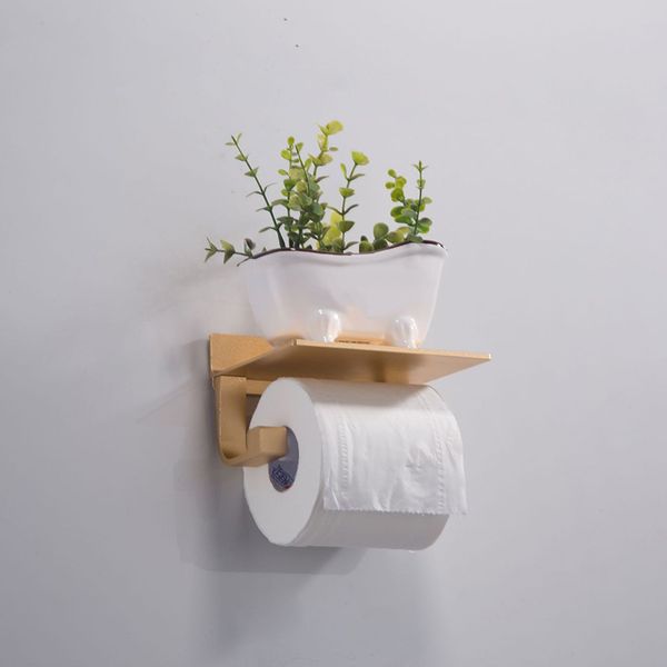 

paper holder aluminum/tissue for bathroom no hole-drilling 2019-new