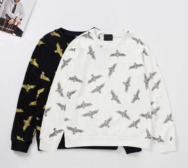 

mens brand hoody 2020 new arrival black and white luxury animal printed men brand hoody round neck long sleeve autumn spring men hoodies
