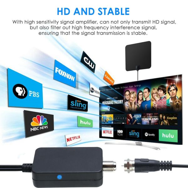 

hdtv антенны усилитель сигнала booster digital для кабельного телевидения fox hd channel 25дб